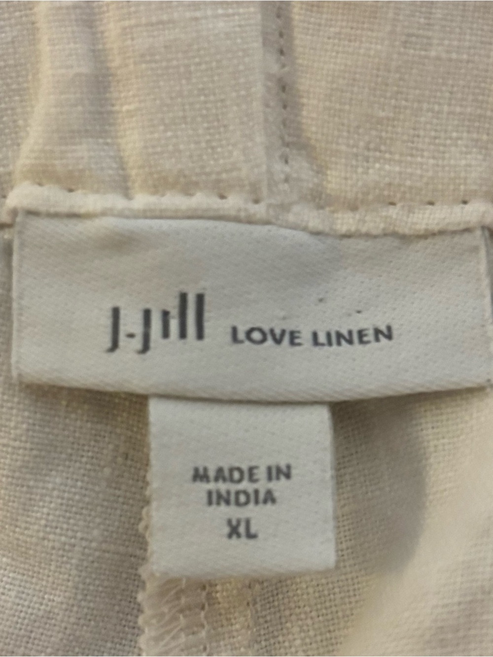 J. Jill White 100% Linen Blend Cropped Sailor Pants XL - Picture 12 of 13